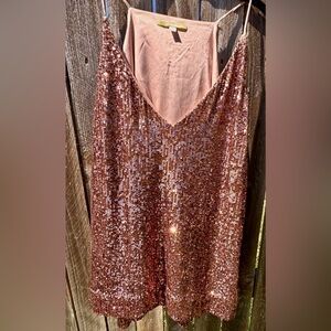 Gianni Bini Sequined Top - Large